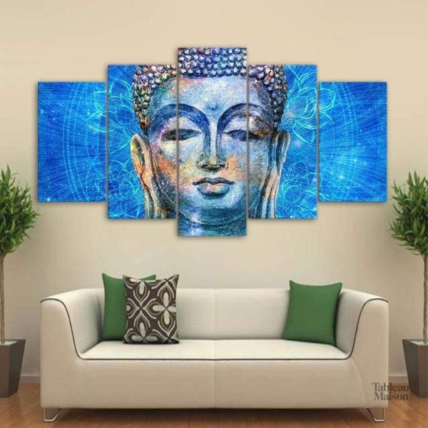 Tableau Bouddha Tête de Bouddha 8, art mural zen