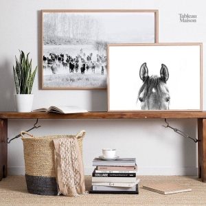 Tableau décoratif sur le thème du cheval élégant