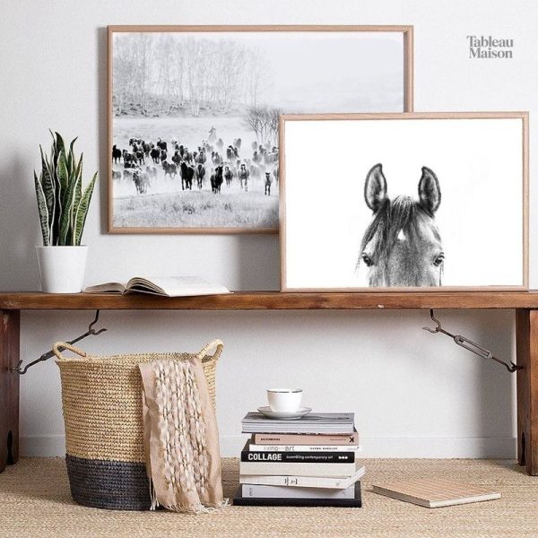 Tableau décoratif sur le thème du cheval élégant