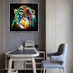 Art mural singe stylisé, ajout d'originalité à votre intérieur
