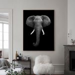 Tableau éléphant artistique décoratif