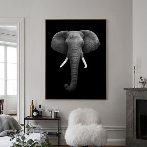 Tableau éléphant artistique décoratif
