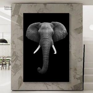 Œuvre d'art unique sur le thème de l'éléphant