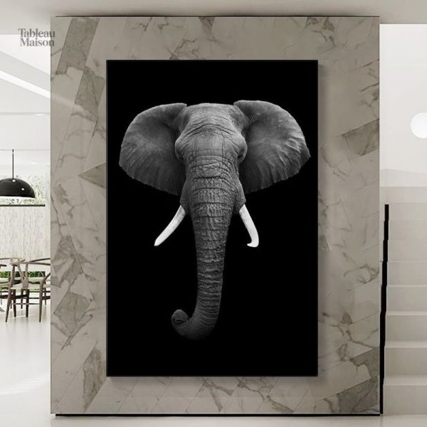 Œuvre d'art unique sur le thème de l'éléphant