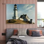 Peinture de phare emblématique par Edward Hopper