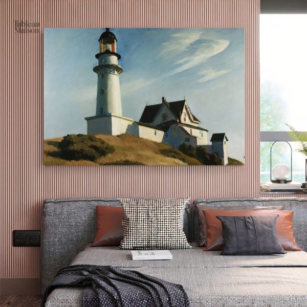 Peinture de phare emblématique par Edward Hopper