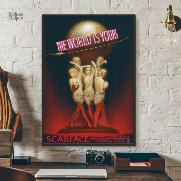 Tableau The World is Yours, décoration murale inspirante