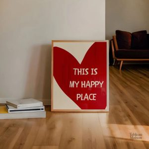 Tableau "This Is My Happy Place" décoratif
