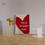 Tableau moderne à message positif