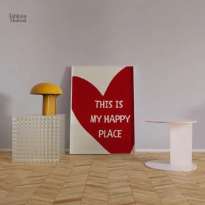Tableau moderne à message positif