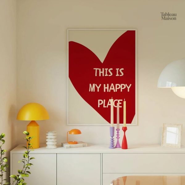 Tableau coloré pour ambiance chaleureuse
