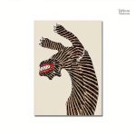Tableau décoratif de tigre inspiré de l'art japonais