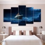 Tableau Titanic en illustration artistique