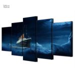 Art mural inspiré du naufrage du Titanic