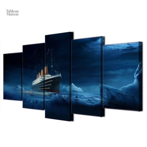 Art mural inspiré du naufrage du Titanic