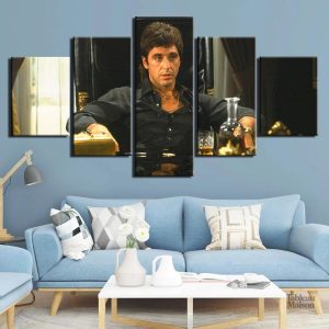 Art mural inspiré du personnage Tony Montana