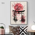 Tableau Torii japonais traditionnel