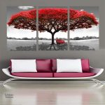 Tableau contemporain arbre de vie pour un intérieur unique