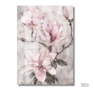 Tableau moderne en trois parties sur les fleurs