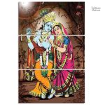 Détail du tableau Krishna, illustration vibrante et spirituelle