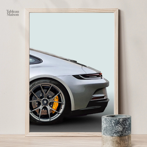 Décoration murale triptyque sur le thème Porsche