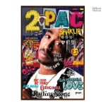 Illustration de Tupac en art de rue captivant