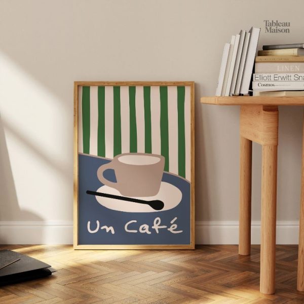 Art mural inspiré du café pour ambiance chaleureuse