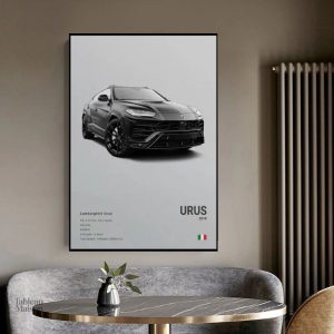 Tableau Urus en décoration automobile moderne