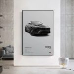 Art mural voiture Urus pour passionnés d'automobile