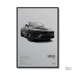 Design graphique du célèbre SUV Urus en tableau