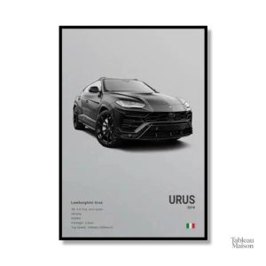 Design graphique du célèbre SUV Urus en tableau