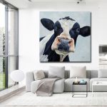 Tableau Vache à Lait décoratif pour les amateurs d'animaux
