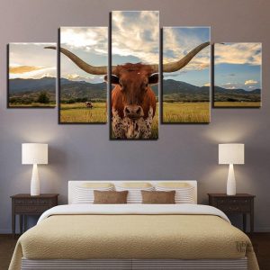 Tableau Texas longhorn décoratif pour une ambiance rustique