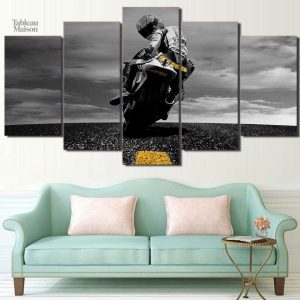 Œuvre d'art Valentino Rossi pour passionnés de moto