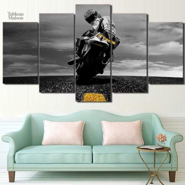 Œuvre d'art Valentino Rossi pour passionnés de moto