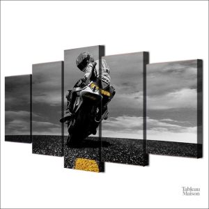 Art mural Valentino Rossi, idéal pour fans de sport automobile