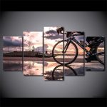 Tableau artistique inspiré par le style Colnago
