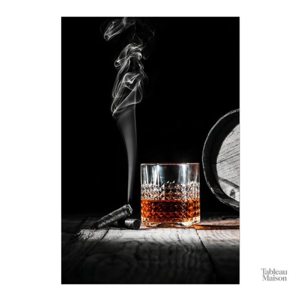 Œuvre d'art moderne sur le whisky pour une touche raffinée