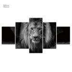 Illustration de lion, tableau artistique unique