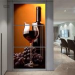 Tableau décoratif vin rouge pour cuisine