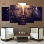 Tableau Bouddha - Visage de Bouddha en décoration murale
