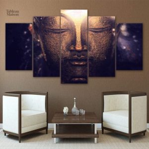 Tableau Bouddha - Visage de Bouddha en décoration murale