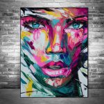 Tableau moderne mettant en avant la féminité abstraite