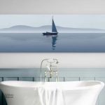 Tableau bateau représentant un voilier paisible