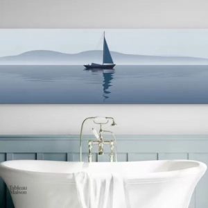 Tableau bateau représentant un voilier paisible