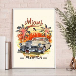 Visuel d'un tableau sur le thème des voitures de Cuba