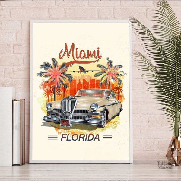 Visuel d'un tableau sur le thème des voitures de Cuba