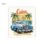 Tableau représentant le charme des voitures à Cuba