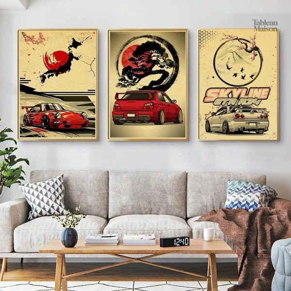 Tableau Voiture Japonaise moderne