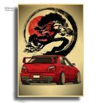 Tableau stylisé de véhicule japonais